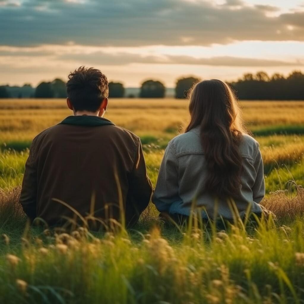 Una pareja abrazándose